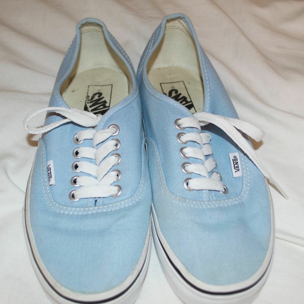 Pastel Blue Authentic Vans